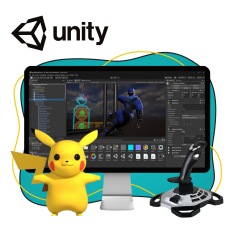 Мир игр на Unity 2D на популярном движке + AI-помощники - КИБЕРшкола программирования для детей, компьютерные курсы для школьников, начинающих и подростков - KIBERone г. Советский