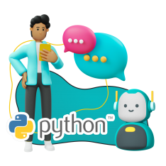 Умный чат-бот на Python - КИБЕРшкола программирования для детей, компьютерные курсы для школьников, начинающих и подростков - KIBERone г. Советский