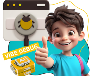 Тестирование & Vibe Debug. Охотники за багами - КИБЕРшкола программирования для детей, компьютерные курсы для школьников, начинающих и подростков - KIBERone г. Советский