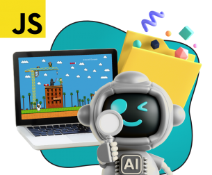 Язык программирования JavaScript + AI. Проектное обучение + геймификация + AI-помощники - КИБЕРшкола программирования для детей, компьютерные курсы для школьников, начинающих и подростков - KIBERone г. Советский